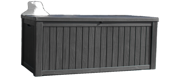 Deck Box 150 Gallon – XL Waterproof Patio Storage, Halloween Party