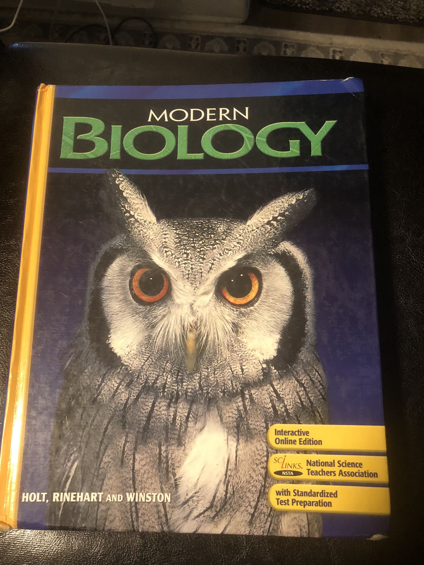Modern Biology: Student Edition 2009 by Holt Rinehart & Winston is in good condition.  This book will be ship by media mail because it is very heavy f