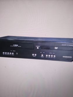 Vintage Black Magnavox VCR-CD  Combination  Player/ Recorder