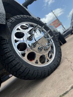 24” custom cut dually wheels