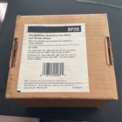 Bathroom Vent Exhaust Motor/wheel Replacement 