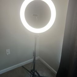 19 inch LED Ring Light With Tripod Stand , New Attachments And Travel Case 
