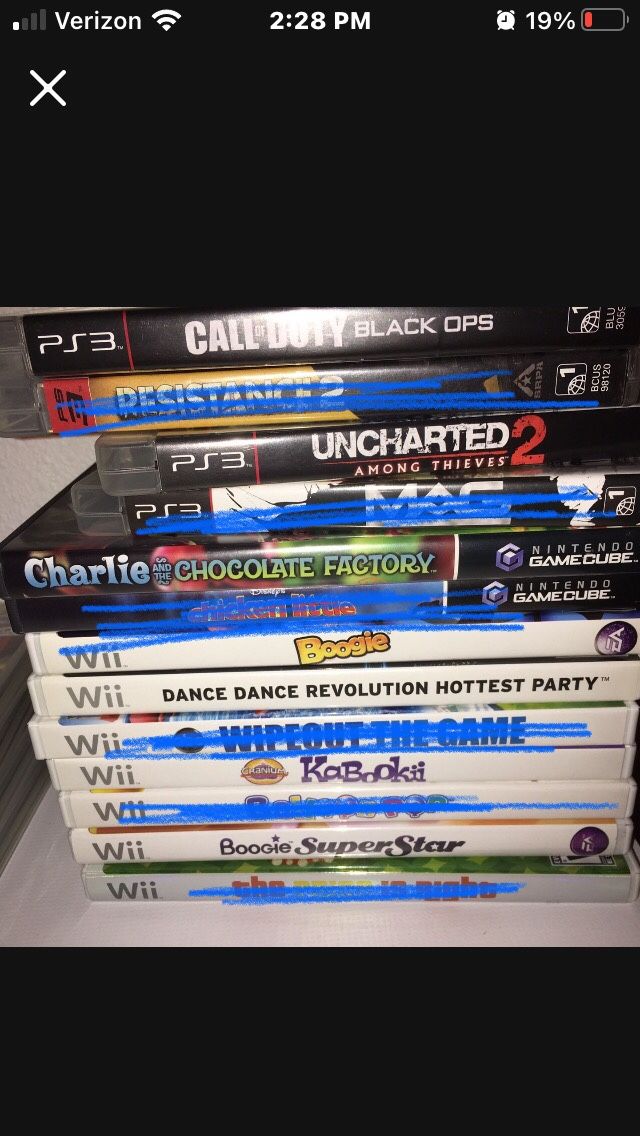 $7 Each Wii PS3 GameCube Games Vintage Complete