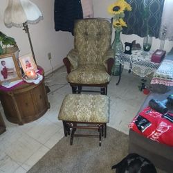 Rocking Chair With Footstool