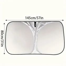 Foldable car sunshade
