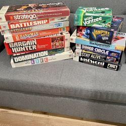 Milton Bradley Vintage Tabletop Board Games (Lot of 13, 1971 & newer)