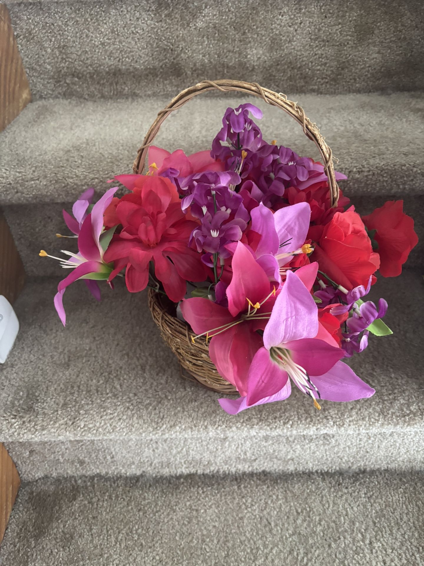 Artificial Flower Basket