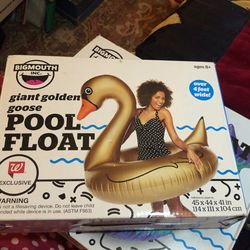 BIGMOUTH POOL FLOATS LG GOLDEN GOOSE