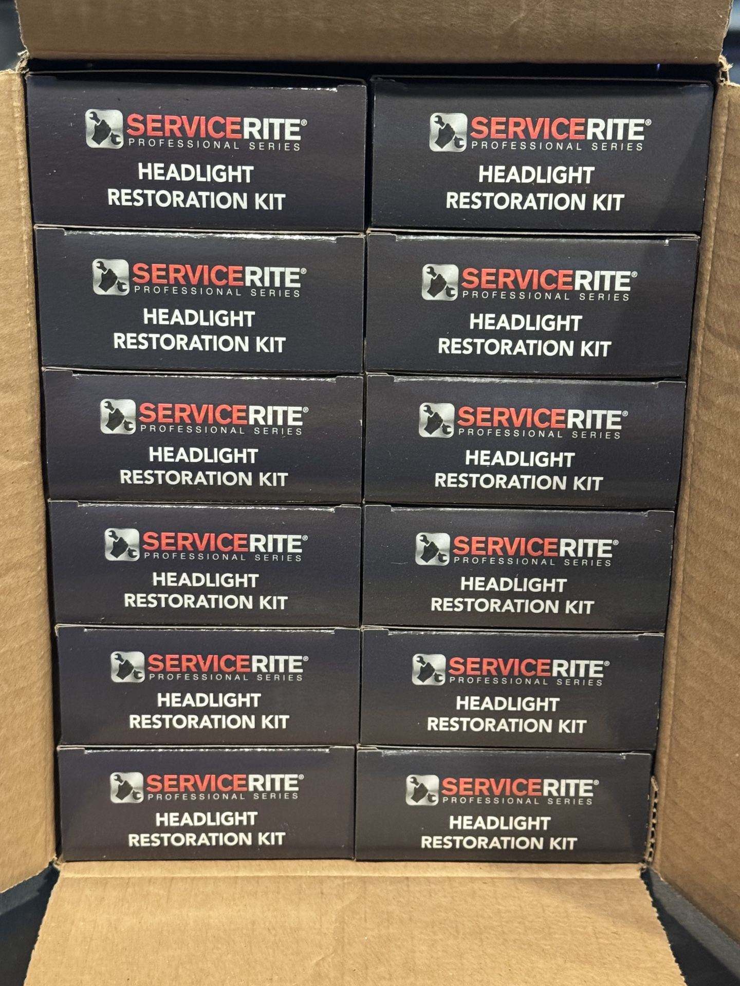 Box of 12 OEM TOYOTA HEADLIGHT RESTORATION KIT FOR PLASTIC LENS LIGHTS. Part No. 00036-HR100