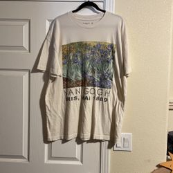 Size 2XL Vintage VAN GOGH IRIS,MAI 1889 t-Shirt.