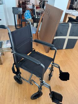Transport Wheelchair with Footrests