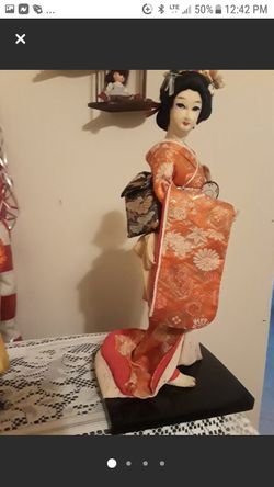 Japanese Geisha Doll  standing.