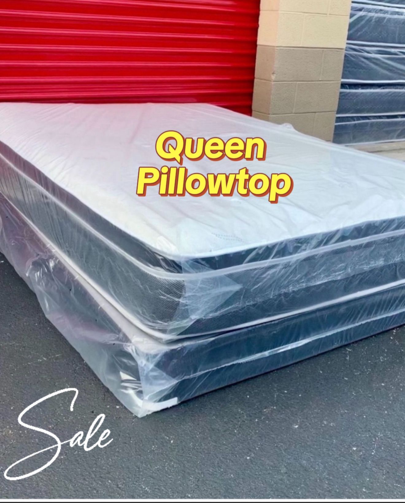 NEW Mattress Queen Size Pillowtop With Box Spring // Offer 🚚