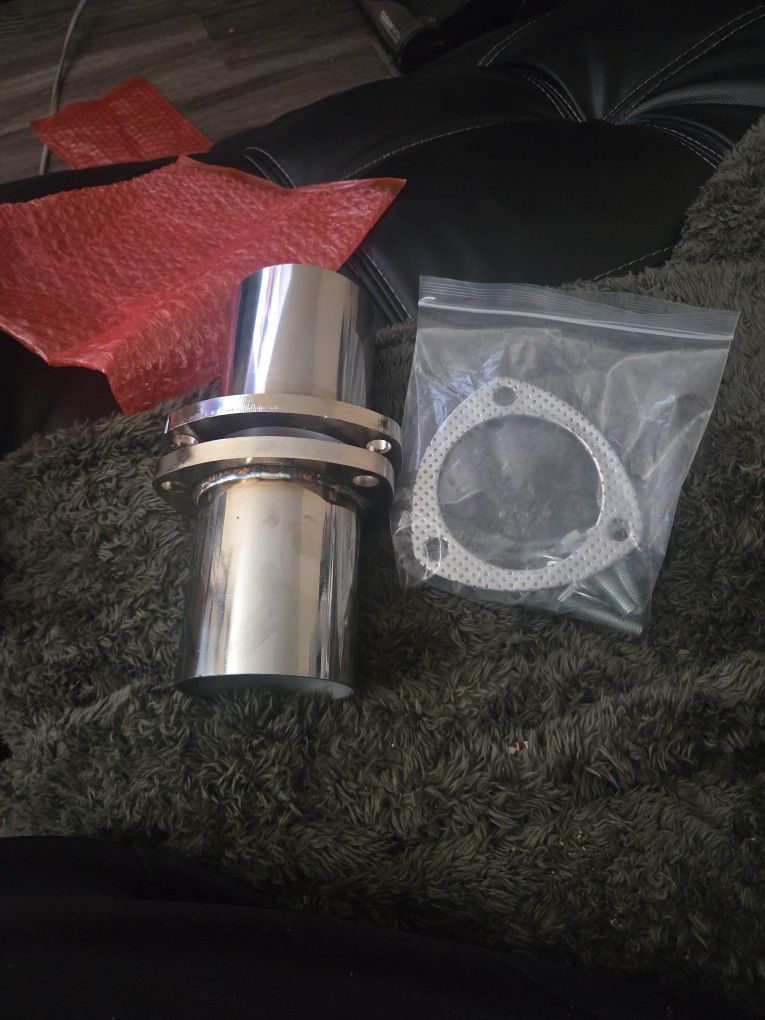 SS Header Collectors 3.00 inch Flange to 3.00 Inch ID Outlet 304 Polished Stainless Steel Pair