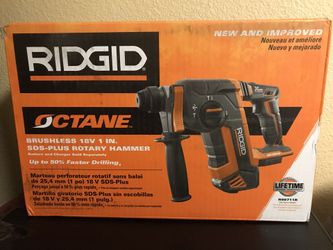 Ridged Fuel Brushless 18 volt SDS plus 1” Rotary hammer drill new