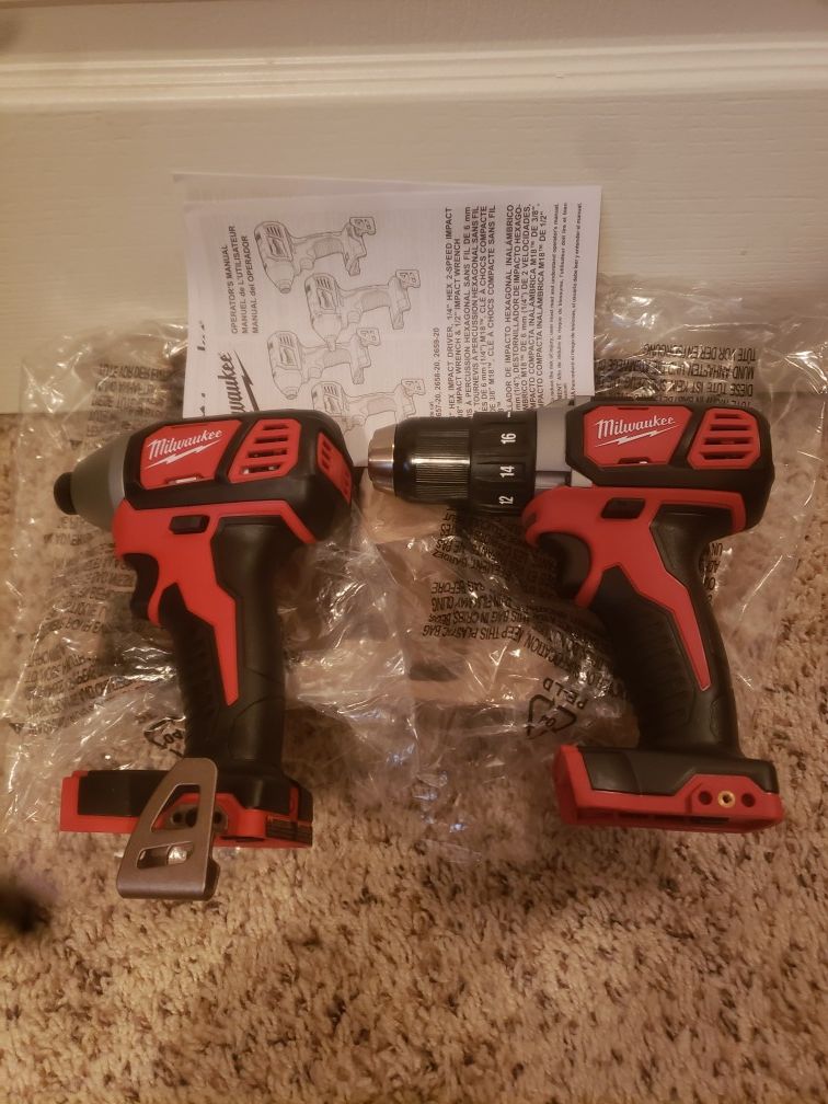 Milwaukee M18 Drill/Driver and Impact