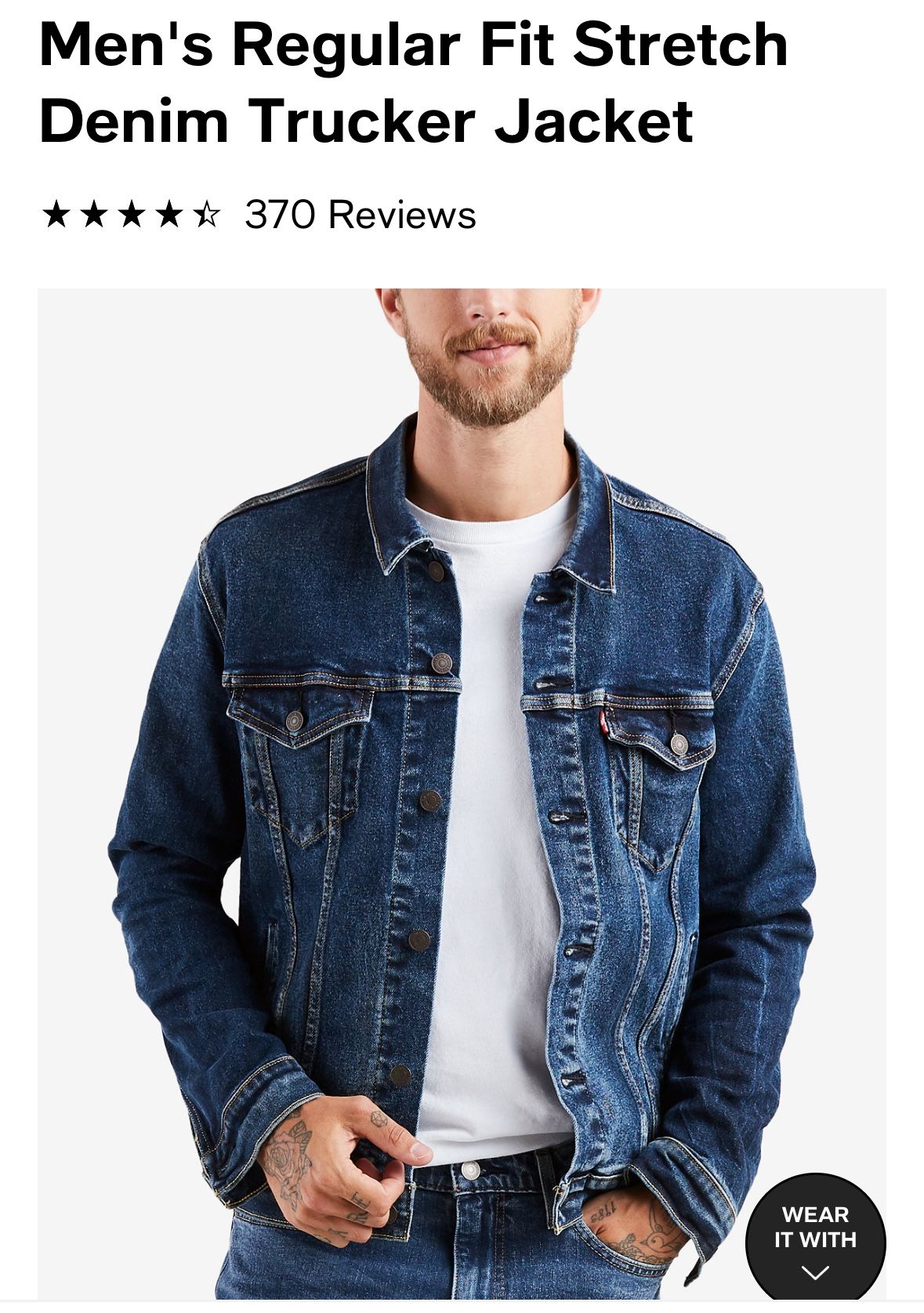 Levi Denim Jacket For Men