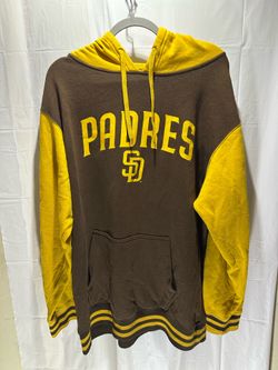 San Diego Padres Men's Yellow and Brown Hoodie