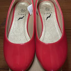 Norty Kids Red Patent Flats New w/ Box