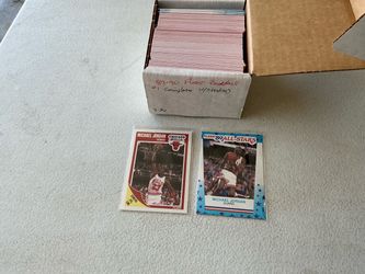 1989-90 Fleer Basketball Complete Set with Complete Sticker Set. Michael Jordan’s included #1 set