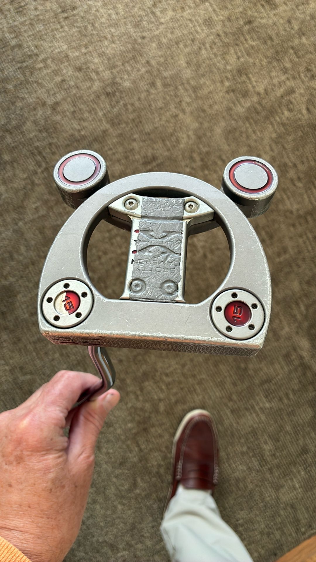 Well-used Scotty Cameron Futura X Putter 34”