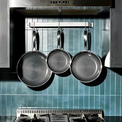 HexClad Hybrid Nonstick 6-Piece Fry Pan Set, 8, 10, and 12-Inch Frying Pans with Tempered Glass Lids, Stay-Cool Handles, Dishwasher-Friendly, Inductio