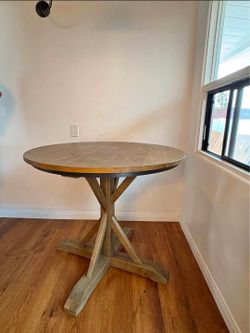 Round Pedestal Kitchen Dining Table