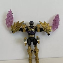 Power Rangers Mystic Force Black Ranger to Dragon 7" Figure - 2005 Bandai