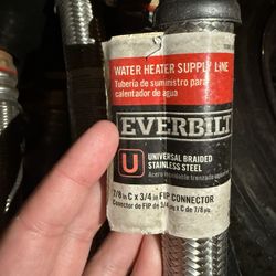Water heater supply lines