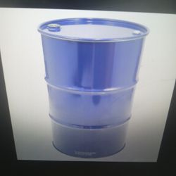 One Metal Drum, Closed Top. Food Contents