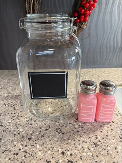Glass Container and Salt &PepperShakers