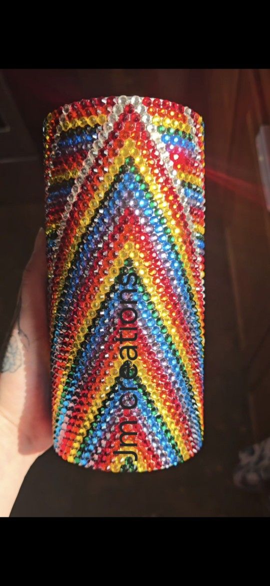 Glass Rhinestone Tumbler