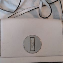 Small Kate Spade White Leather Crossbody