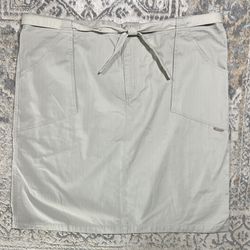 Columbia Skirt Women's Size 2X Beige Cotton
