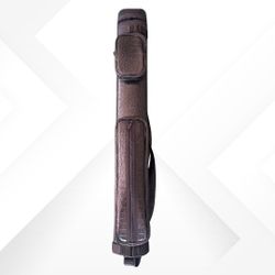 🎱 Premium Faux Crocodile Leather Billiard Pool Cue Hard Oval Deluxe Case – Only $65 🎱