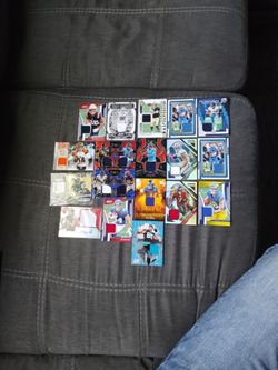 Lot of 18 NFL 2025 Panini Jersey Patch Cards Scatt,Gibbs,Ward,Bowers,Nabers