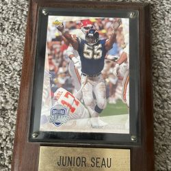 Junior Seau Upper Deck Card Plaque 🏈 