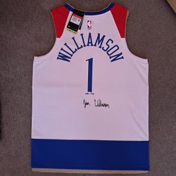 Zion Williamson SIGNED City Edition Swingman Jersey Size 48