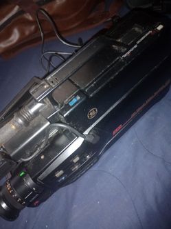 Old enlmerson camera with bag