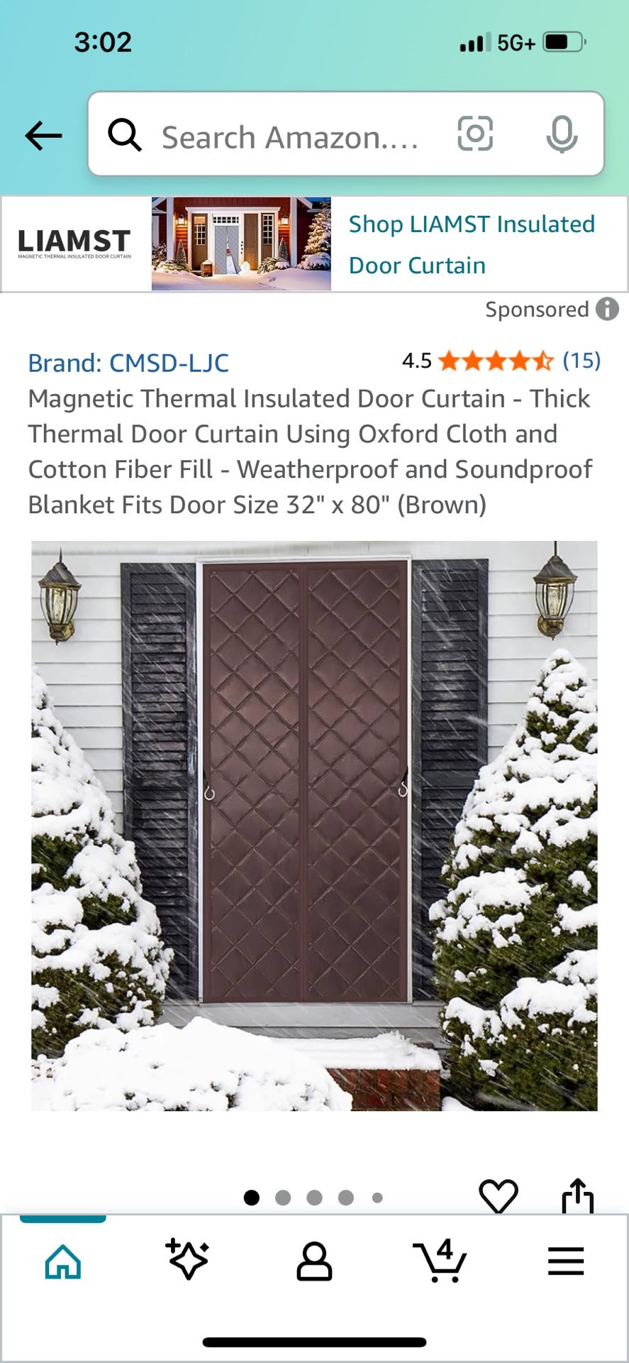 Magnetic Thermal Door Curtain