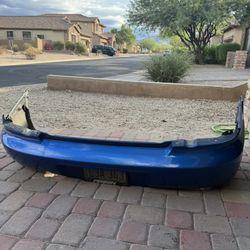 02-07 Subaru WRX STi rear bumper world rally blue wrb