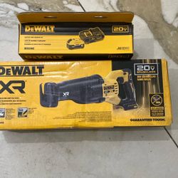 Dewalt Sawzall And Battery And Rapid Charger 6.0