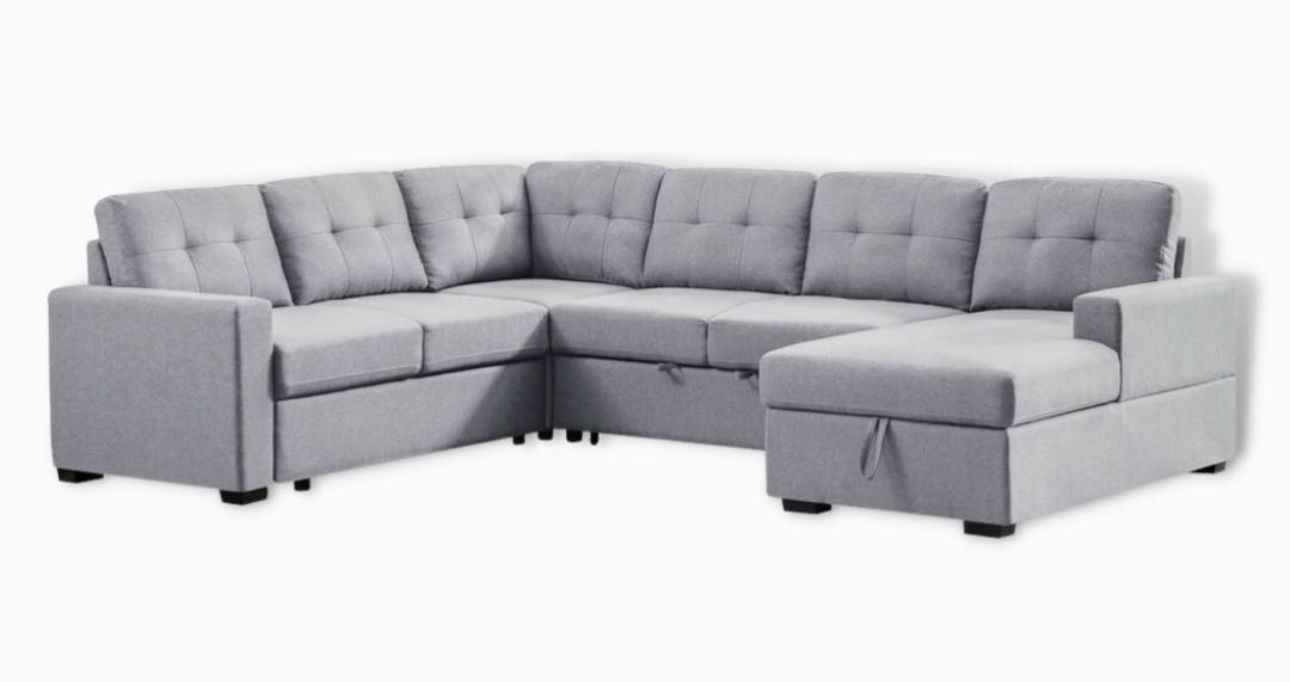 New Sleeper Sofa With Storage And Free Delivery 