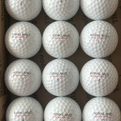 12 Kirkland White Golf Balls 5/4a Lot D041