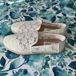 Women White Flats Shoes 