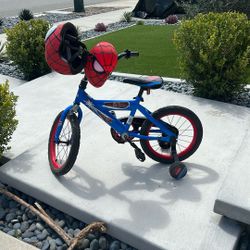 Spider Man Bike And Helmet
