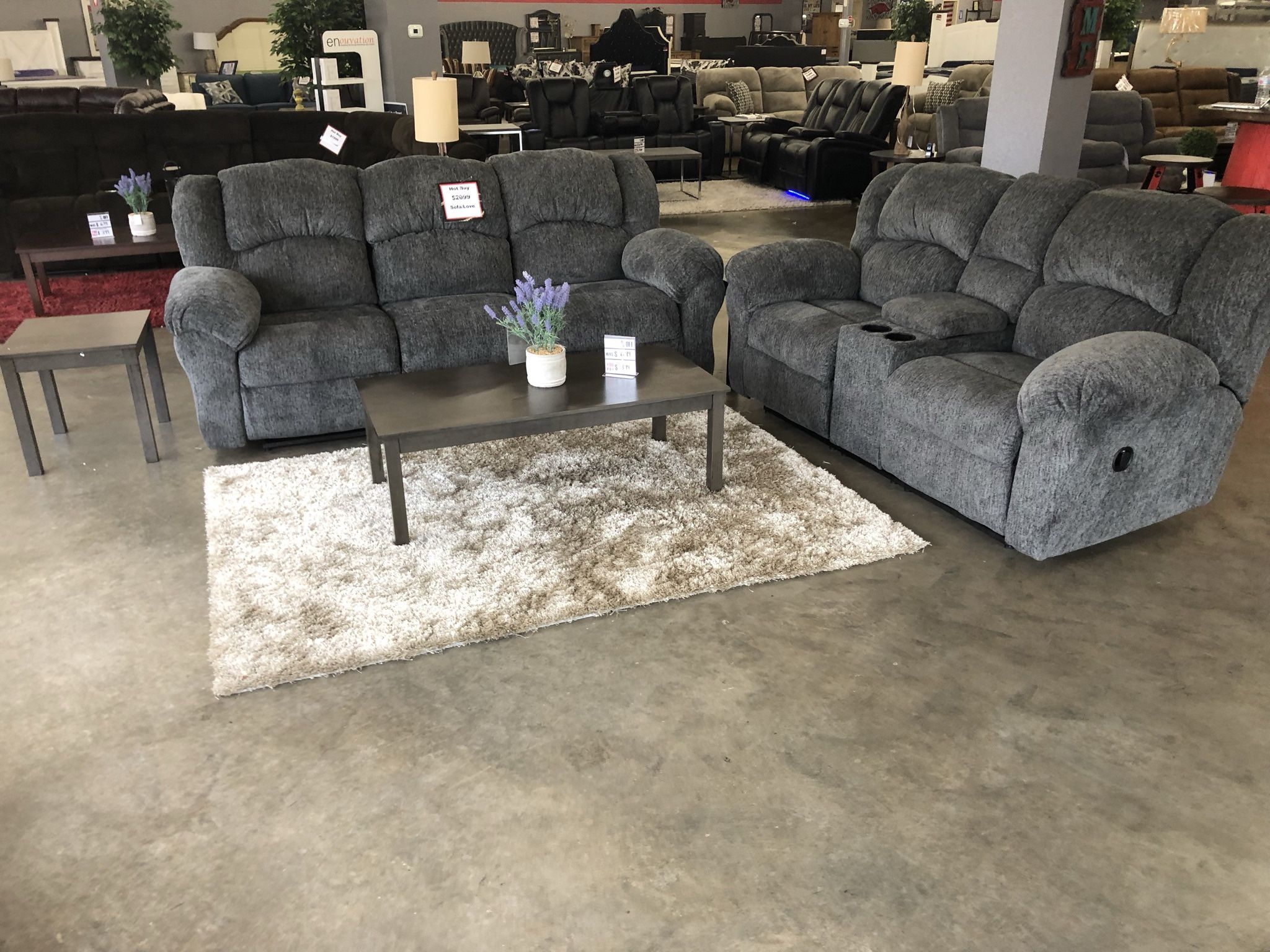 Double Reclining Sofa And Love Seat Combo On Sale Now For Only $1788!! $39 Down Everyone Is Approved!