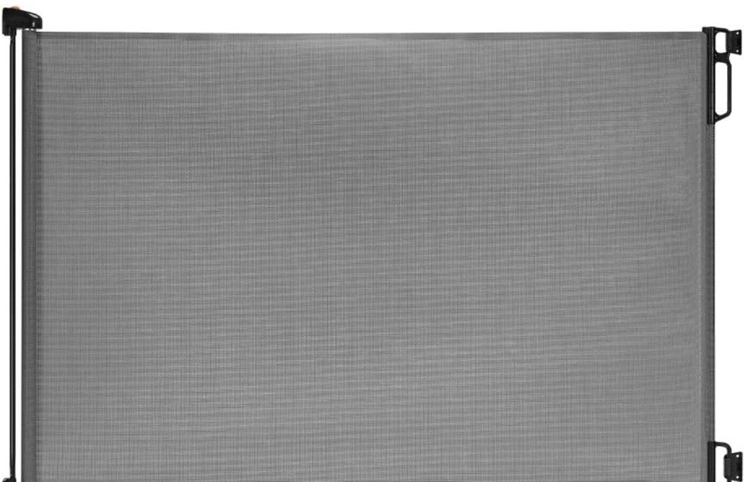 EasyBaby Retractable Baby Gate, 33" Tall, Extends up to 55'' Wide, Grey/Child Safety Baby Gates, Pet Retractable Gates for Stairs, Doorways, Hallways,