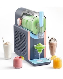 Slushie Machine for Home, 66oz Smart Frozen Drink Maker, 5 Programs & Clean Mode, No-Ice-Needed Slushy Maker for Margaritas, Smoothies, Milkshakes, Co