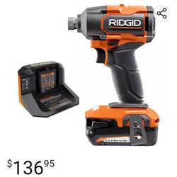 Ridgid Impact Drill Battery And Charger 